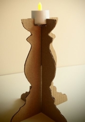 Comparte tus Ecoideas Cardboard Tea Light Holder